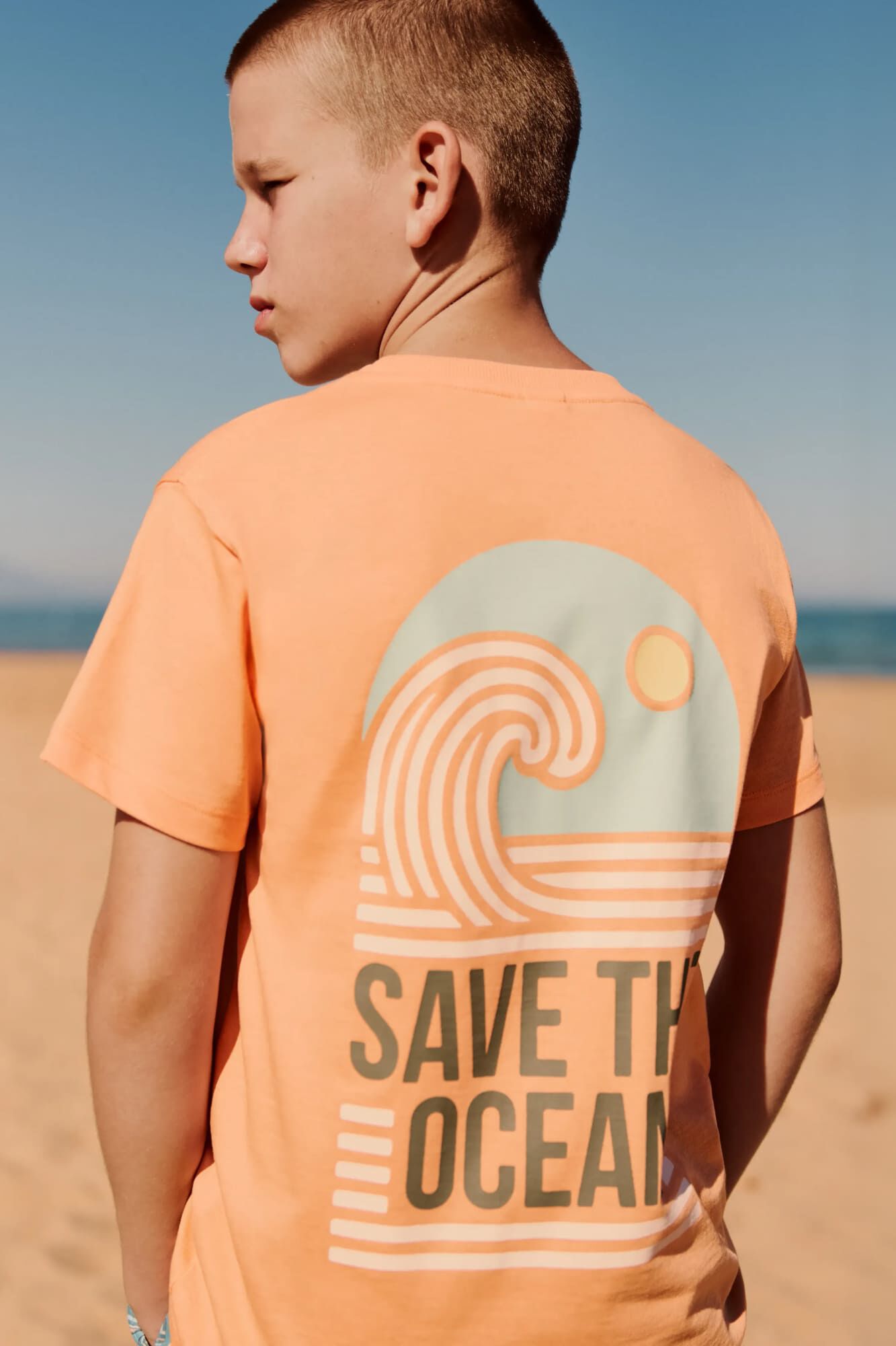 Springfield Kids Majica kratkih rukava "Save the ocean" za dečake