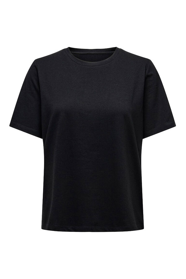 Only Kurzarm-T-Shirt  Schwarz