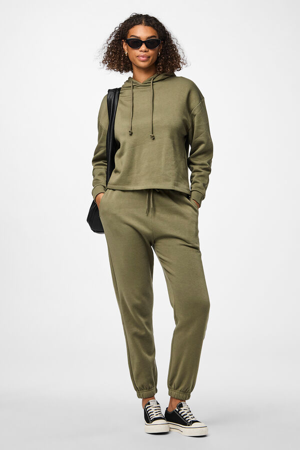 Pieces Pantal&oacute;n jogger pu&ntilde;o verde