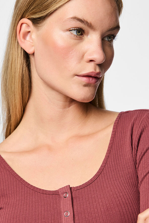 Pieces Top de canal&eacute; rojo