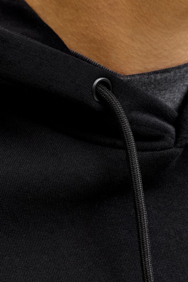 Jack & Jones Sudadera relaxed con capucha negro