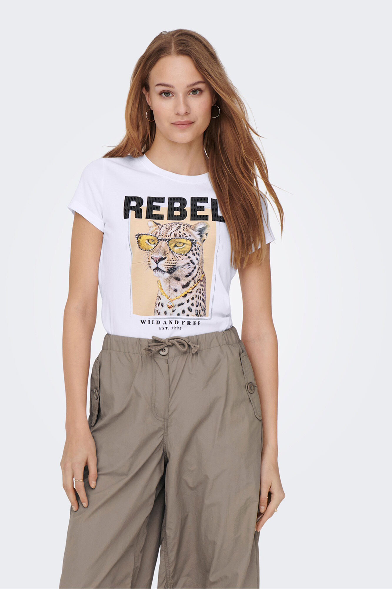 Only short sleeve printed T-shirt