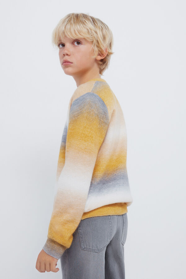 Springfield Kids Narandžasti pruge džemper za dečake Žuta