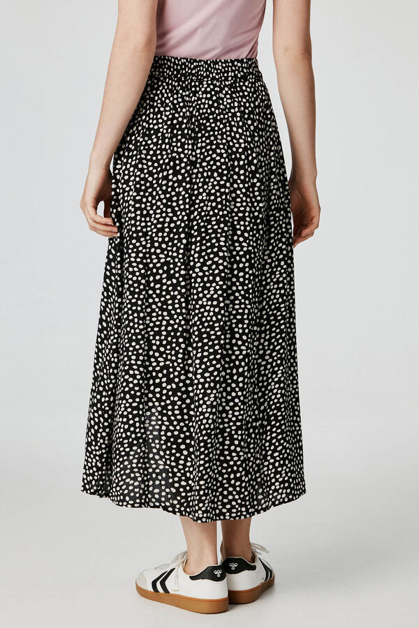 Springfield Sarong/wrap midi skirt black