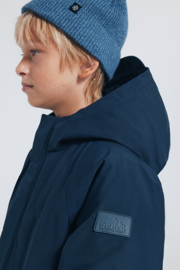 Springfield Kids Navy blue parka for boys Plava