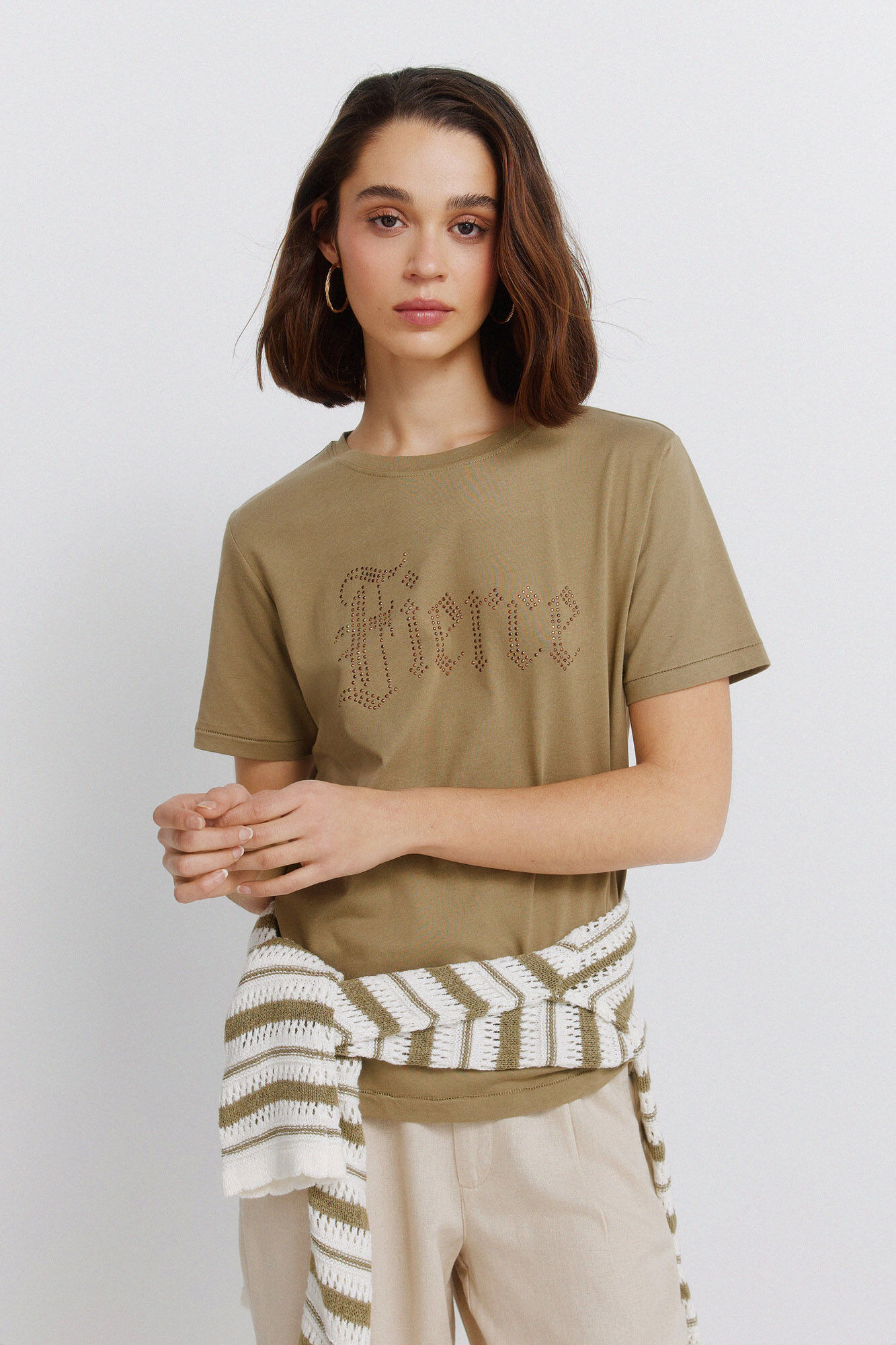 Springfield Majica kratkih rukava sa nitnama