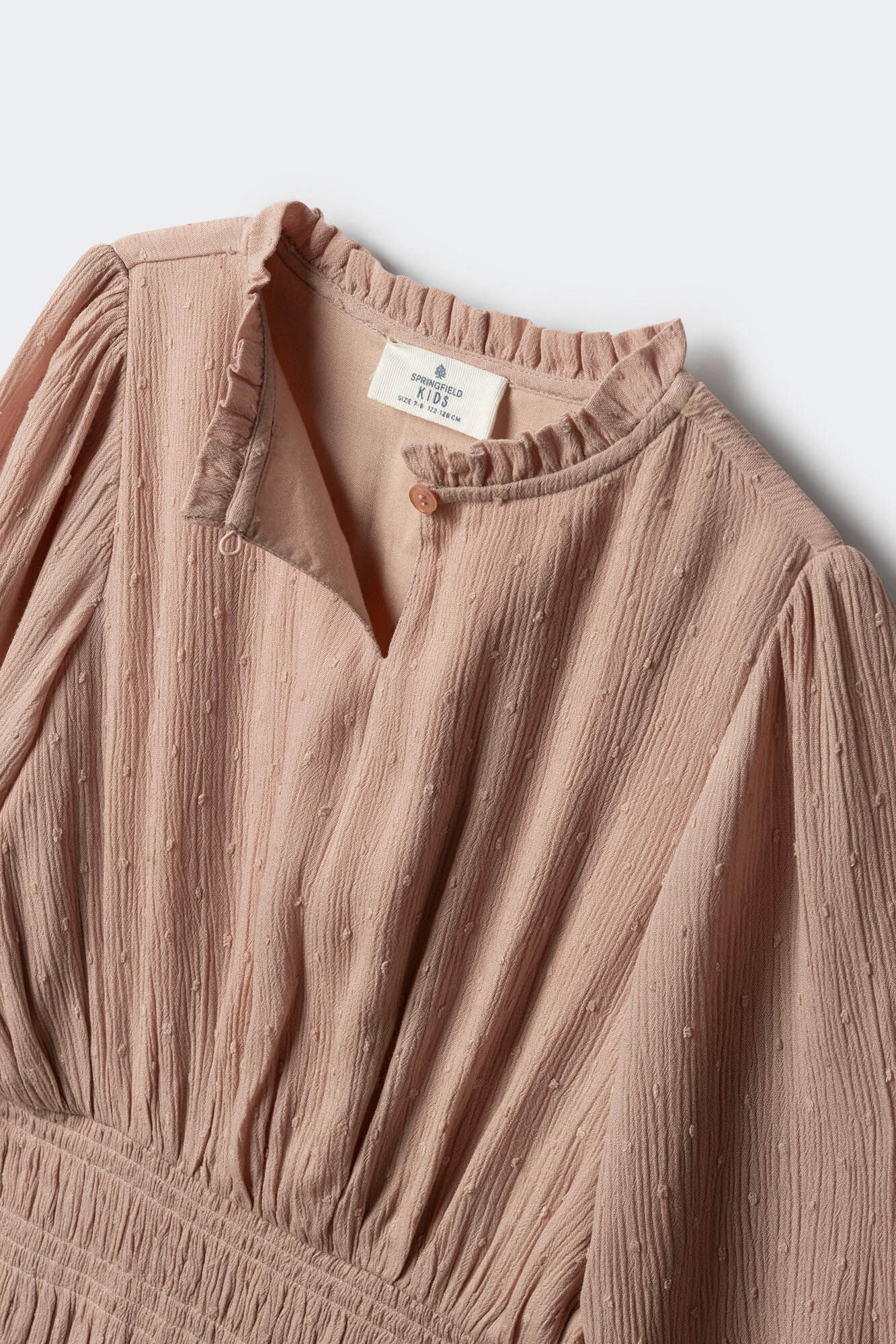 Springfield Kids Haljina od TKANINE SA ISPUPČENIM TUFNAMA za devojčice