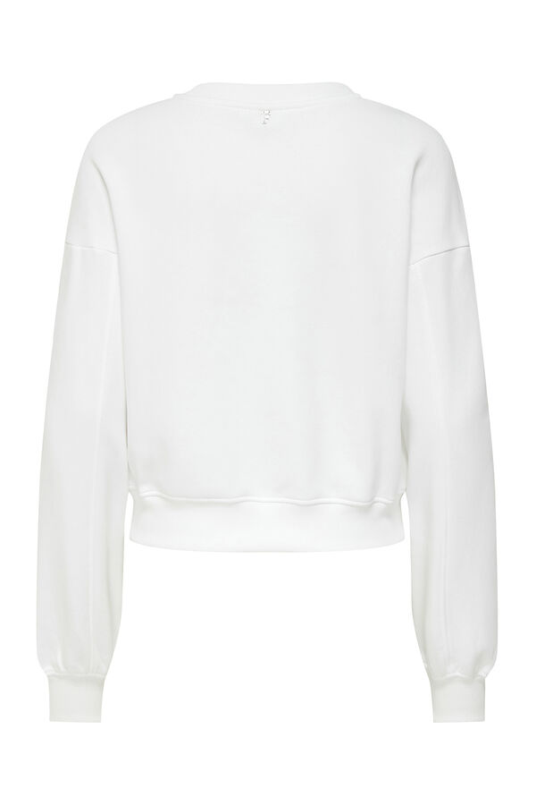 Only Sudadera dibujo frontal blanco