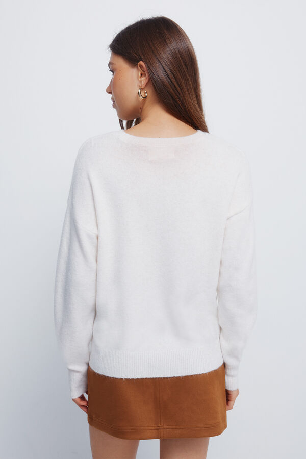 Springfield Prednji džemper u obliku dijamanta Braon