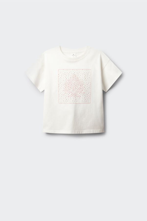 Springfield Kids Camiseta &Aacute;rbol Flores ni&ntilde;a marfil