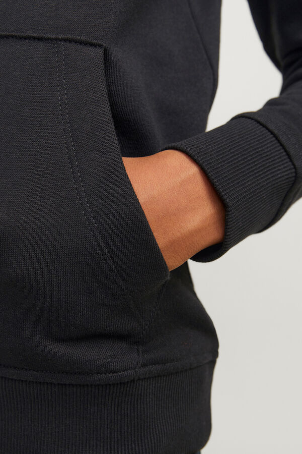 Jack & Jones Junior Sudadera felpada con capucha negro