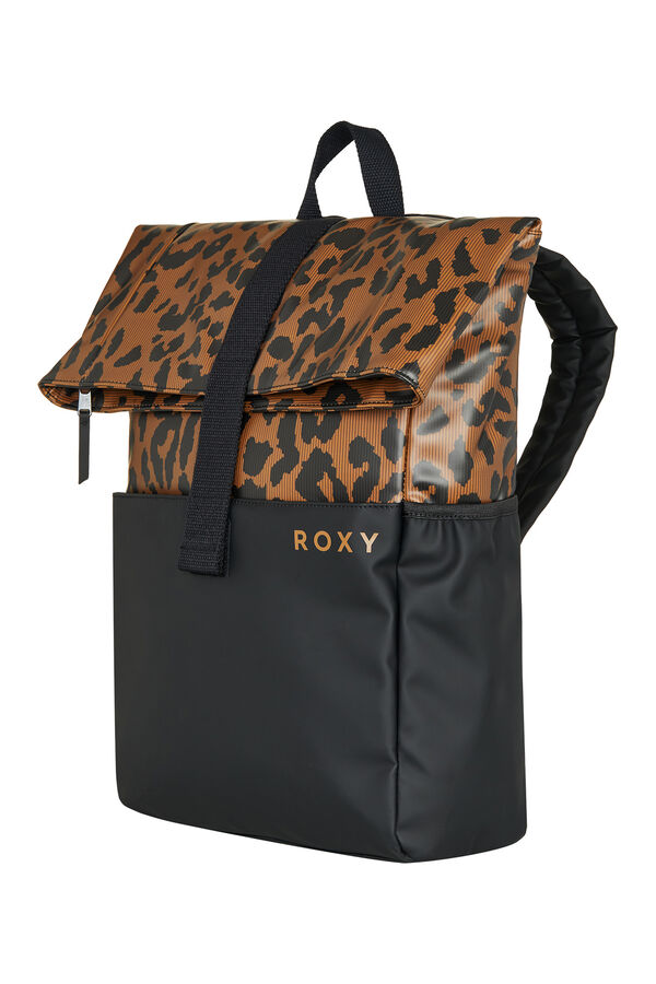 Roxy Mochila m&eacute;dia com fecho-&eacute;clair preto