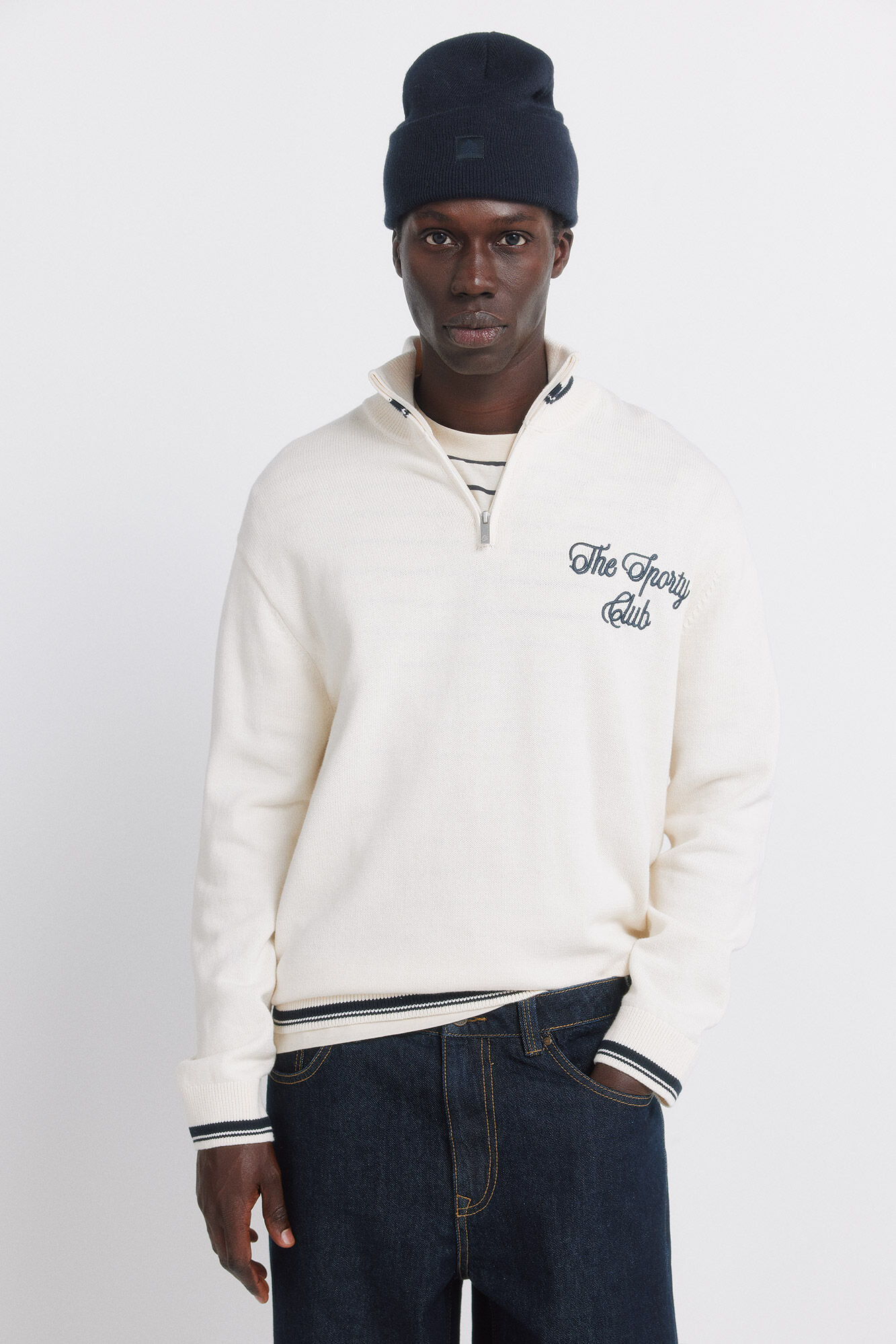 Springfield Osnovni džemper sa rajsfer&scaron;lusom