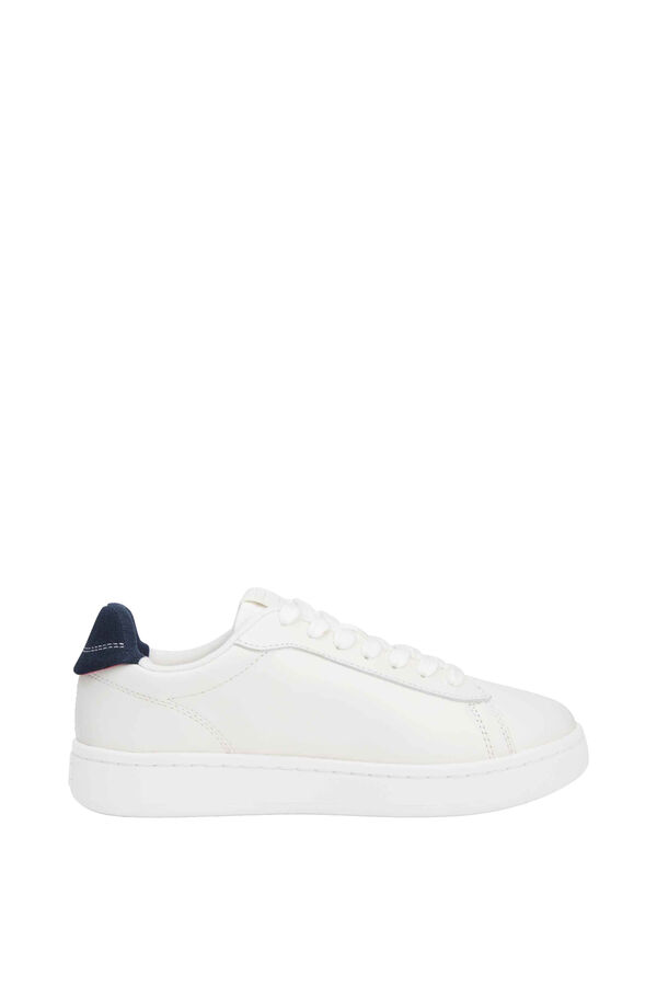 Tommy Jeans Zapatillas Tommy Jeans blancas con logo bandera blanco