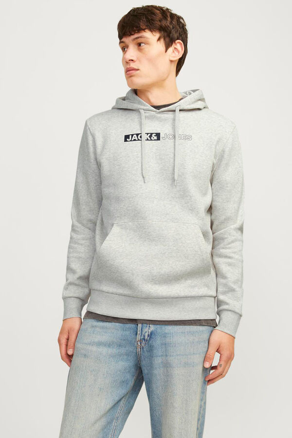Jack & Jones Sudadera capucha gris