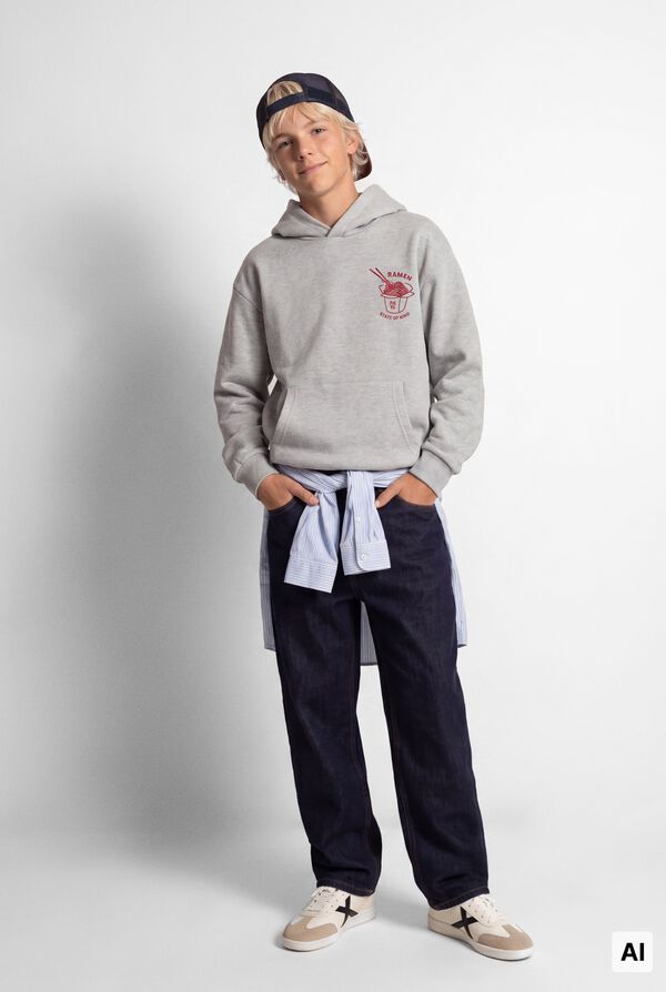 Springfield Kids Sweatshirt "Korean Noodes" crian&ccedil;a cinzento