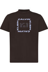 CK Jeans Camiseta gr&aacute;fico frontal marr&oacute;n