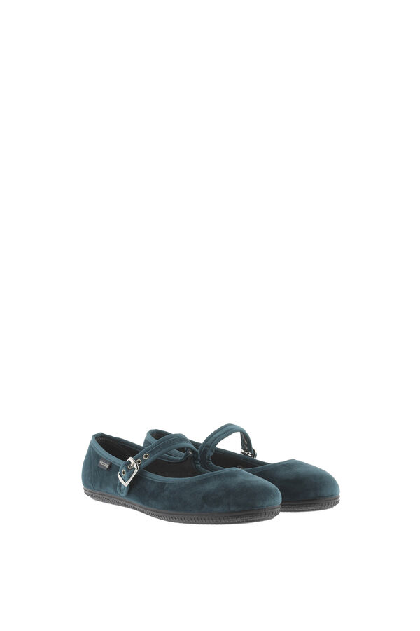 Victoria Bailarina terciopelo mujer azul