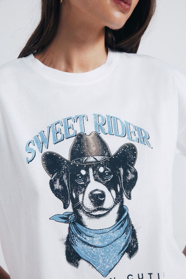 Springfield Camiseta "Sweet rider" marrón