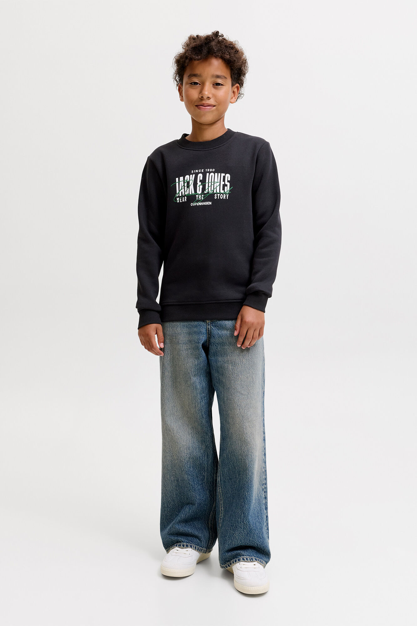 Jack & Jones Junior Sudadera regular cuello redondo