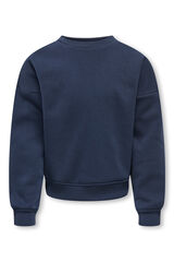 Only Girls Sweatshirt oversize gola redonda azul