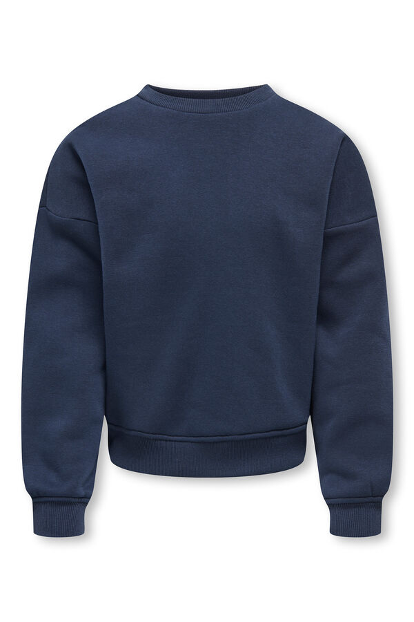 Only Girls Sweatshirt oversize gola redonda azul