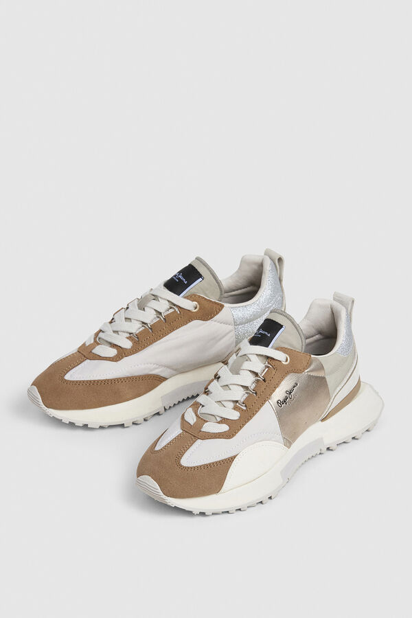 Pepe Jeans Zapatillas Con Detalles En Ante beige