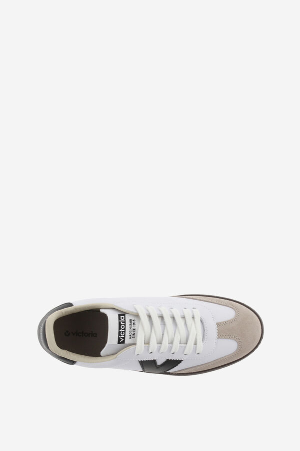 Victoria T&eacute;nis de efeito pele branco
