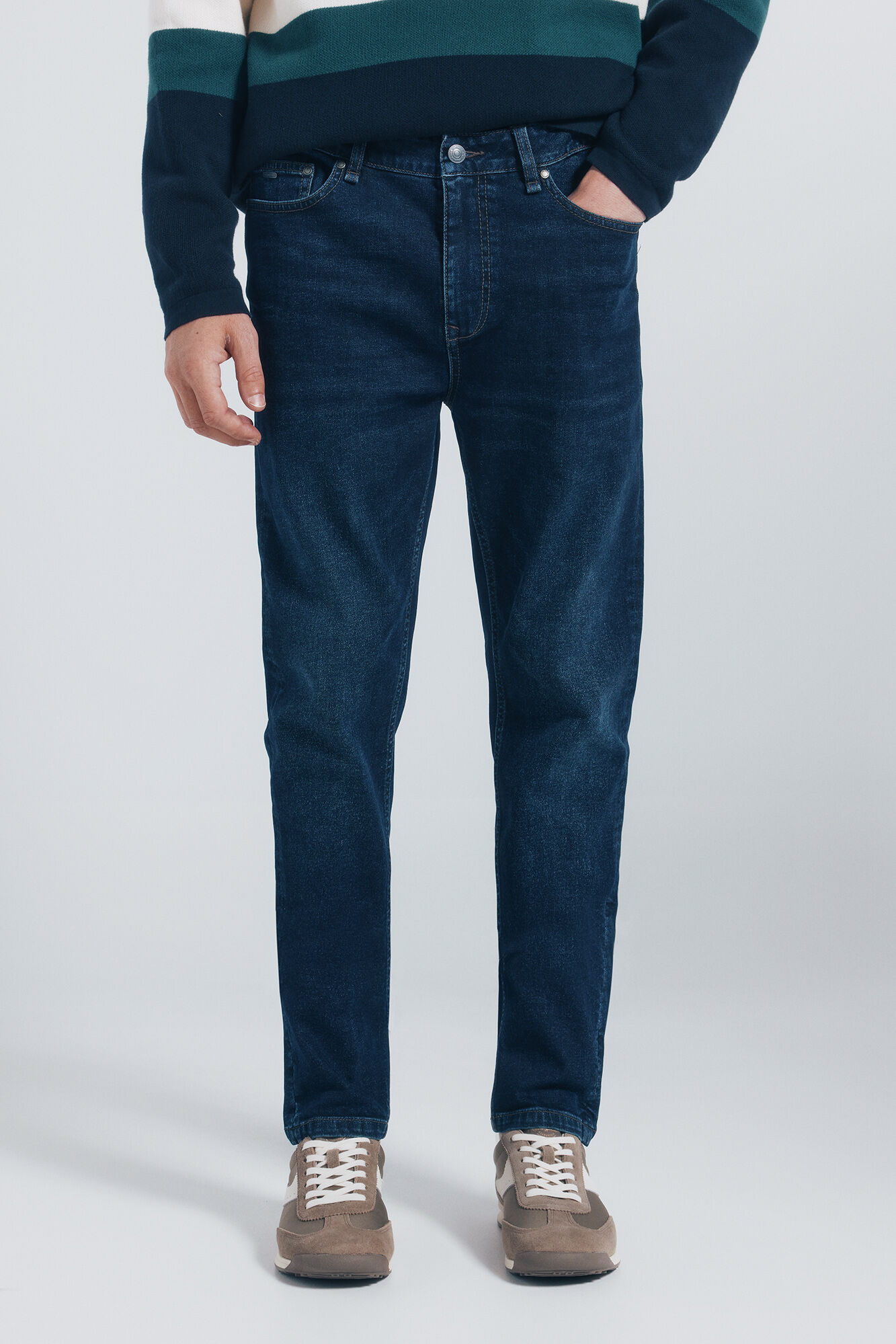 Springfield Zapatilla piel estilo retro