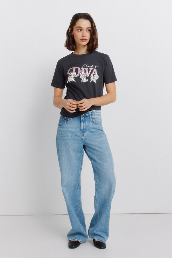 Springfield Majica sa kratkim rukavima DISNEY Siva