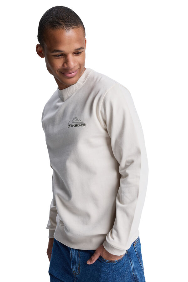 Quiksilver Gr&aacute;fico B&aacute;sico - Sweatshirt para homem bege