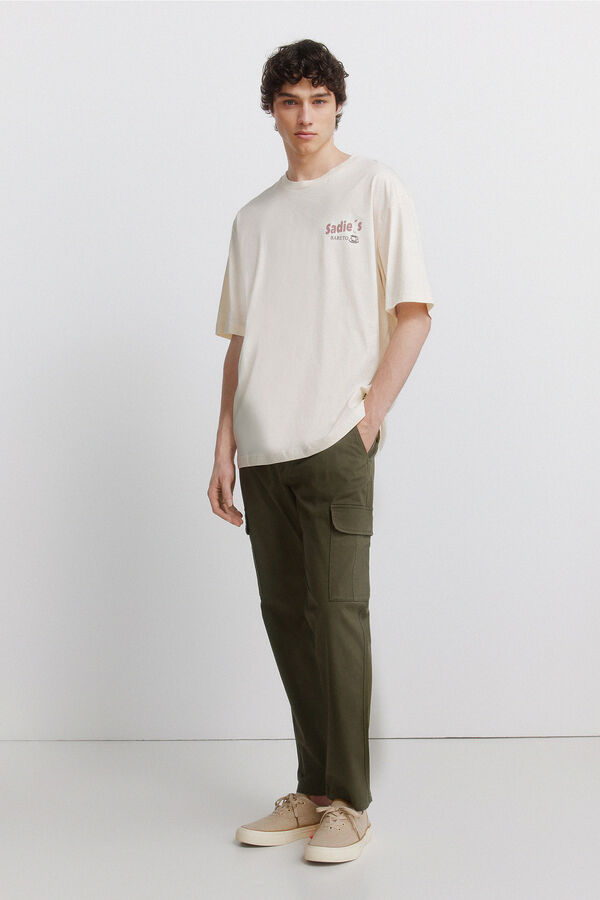 Springfield Majica sa printom  Bež