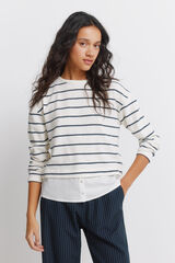 Springfield Majica Chenilla bimateria Bež