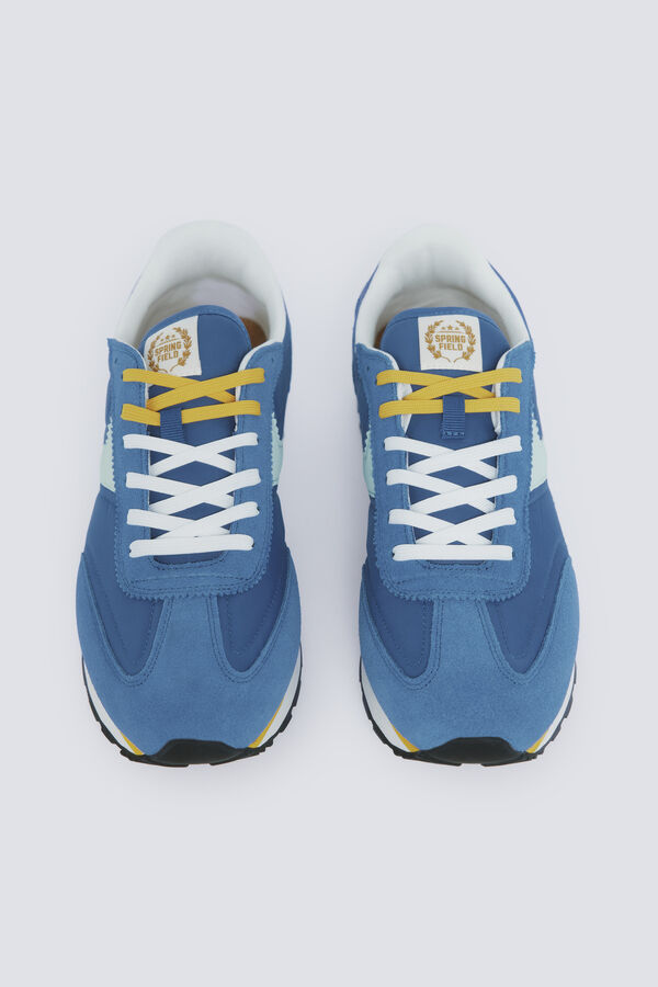 Springfield Ležerne kožne patike Plava