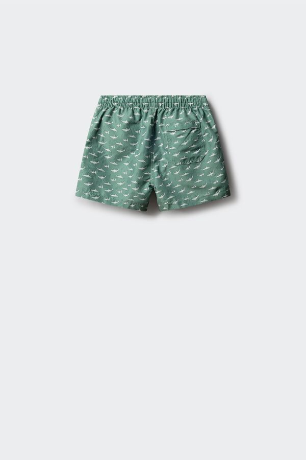 Springfield Kids Dečiji kupaći kostim sa ajkulama Zelena