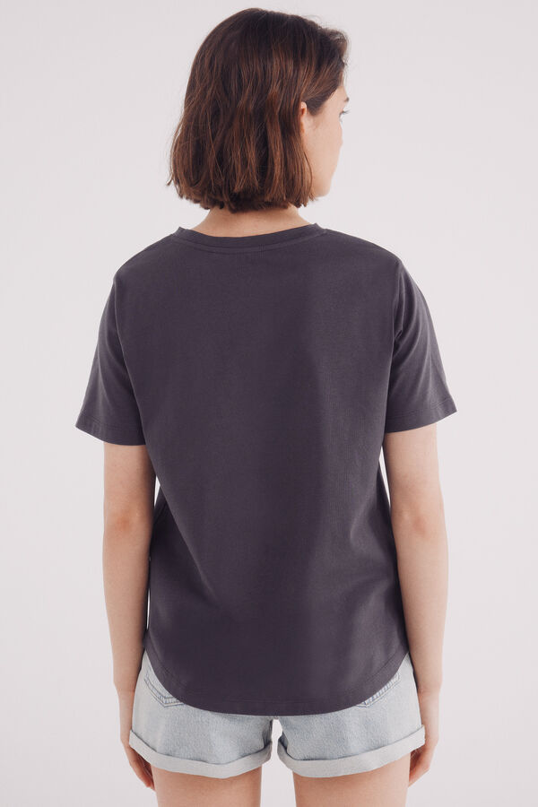 Springfield Majica sa grafičkim printom Mikija Mausa Siva