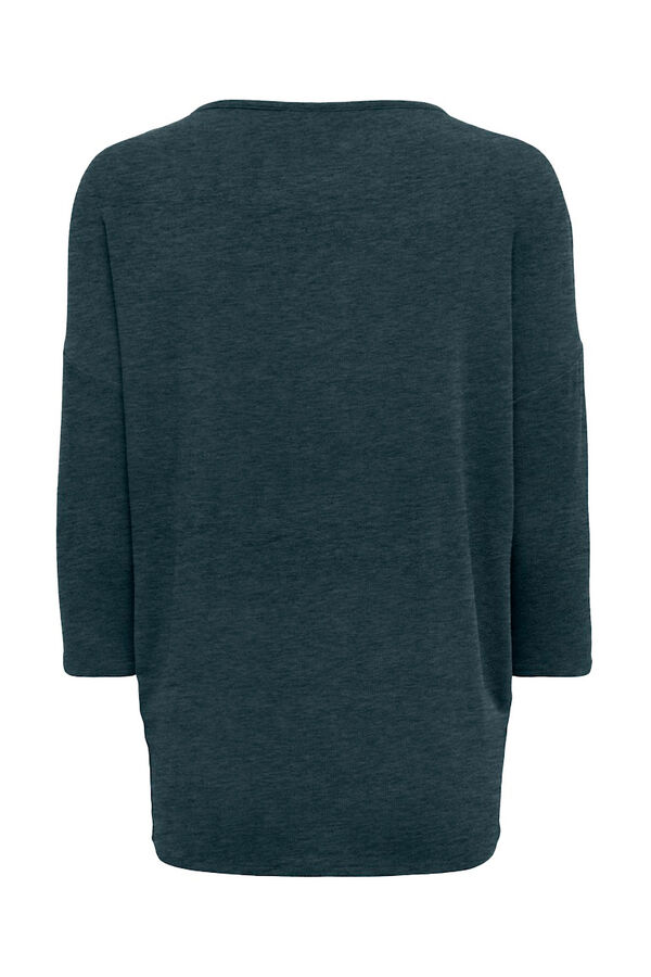 Only Camiseta de manga francesa azul