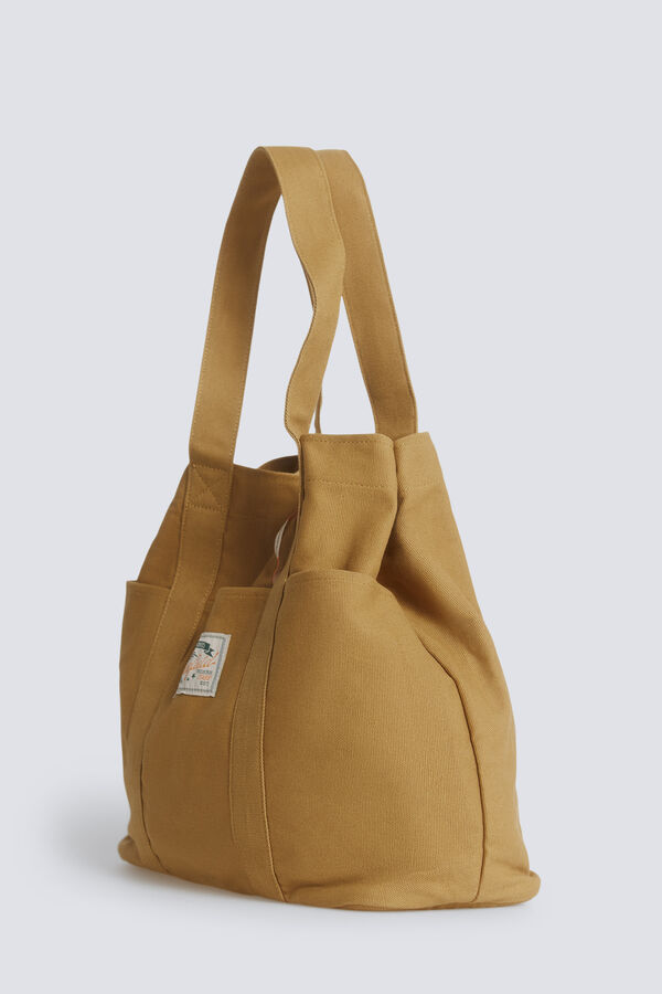 Springfield Bolsa viaje tejido canvas beige