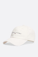 Tommy Jeans Gorra Tommy Jeans con logotipo frontal marfil
