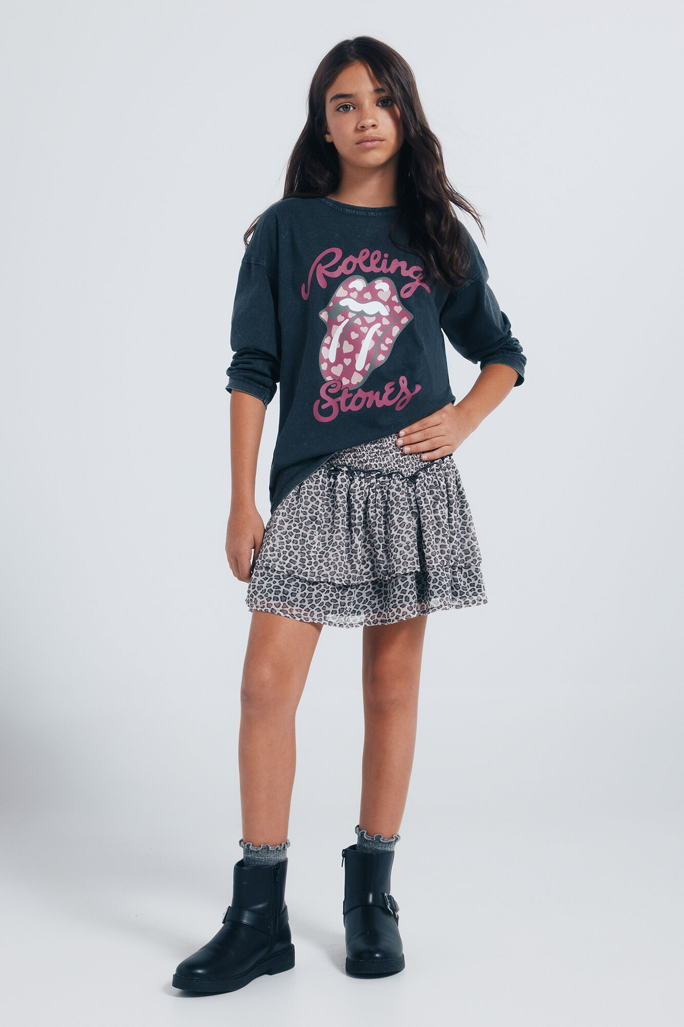 Springfield Kids Camiseta manga larga Rolling stones ni&ntilde;a.