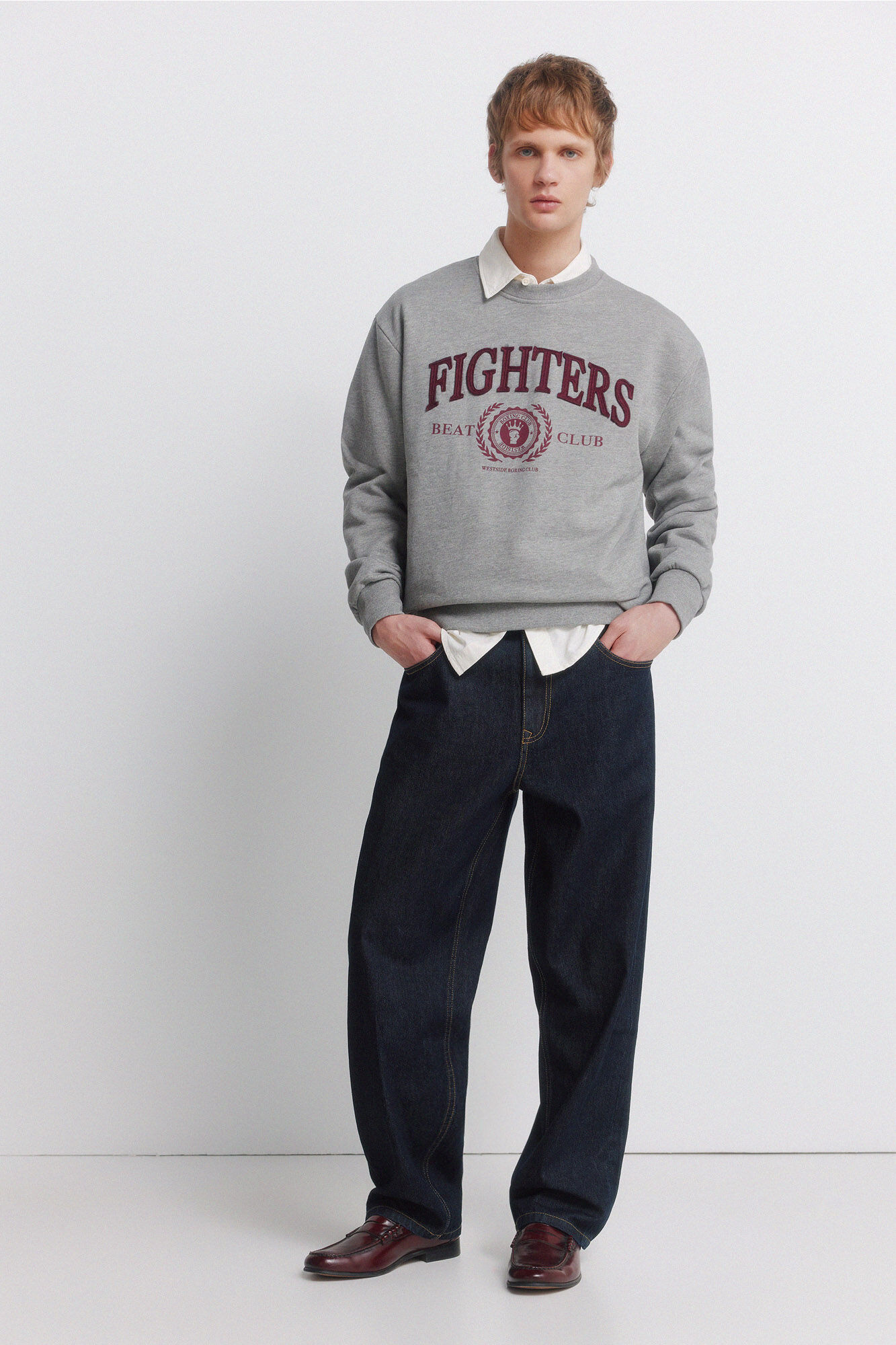 Springfield Okrugli izrez sa duks izrezom i zakrpama