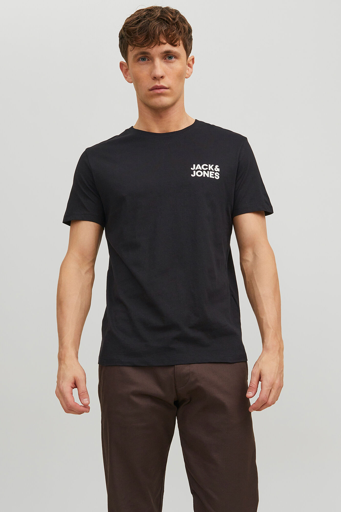 Jack & Jones Camiseta regular fit logo peque&ntilde;o