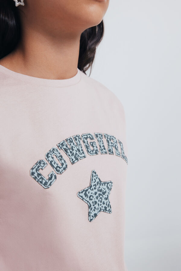 Springfield Kids Majica dugih rukava cowgirl za devojčice Roze