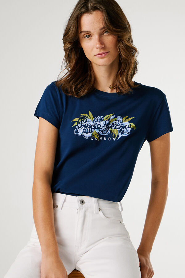 Pepe Jeans Short-sleeved T-shirt bleu
