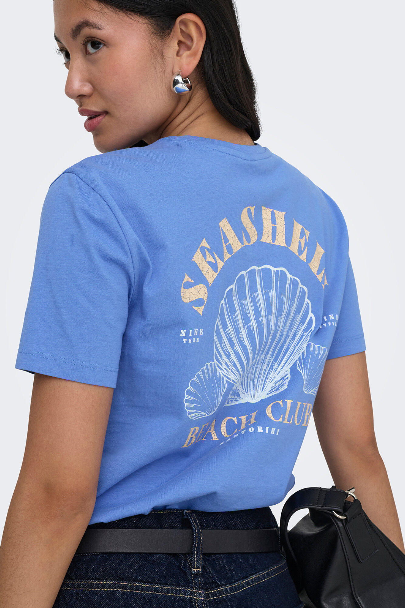 Only T-shirt estampado nas costas