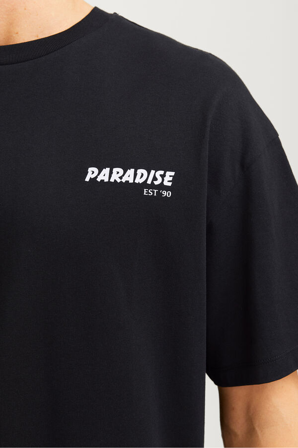 Jack & Jones T-shirt with back print black