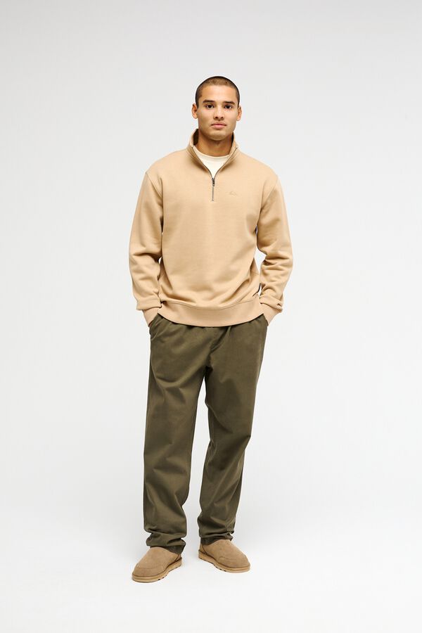 Quiksilver Sudadera media cremallera nude