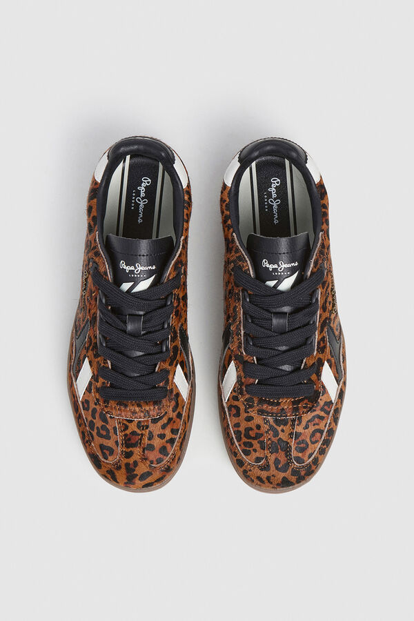 Pepe Jeans Zapatillas Estampado Animal Print marr&oacute;n