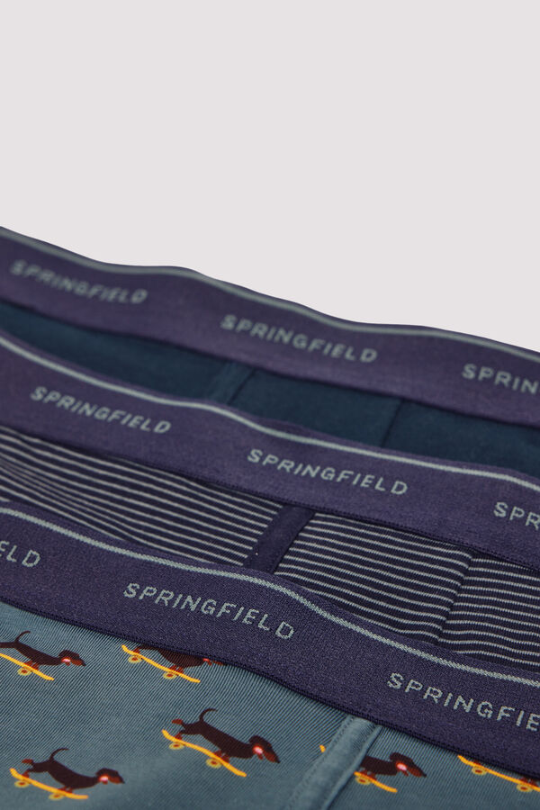 Springfield 3 darabos boxeralsó csomag zöld