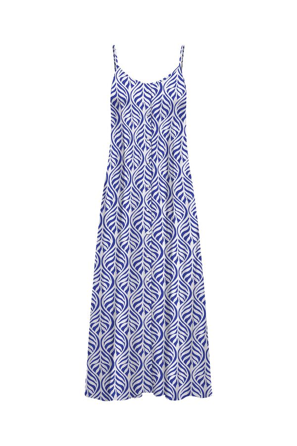 Only Vestido largo tirantes azul
